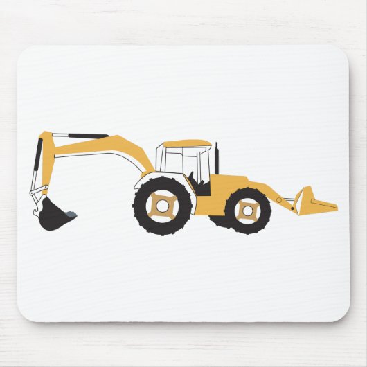 Backhoe-Bauwagen Mousepad (Vorne)