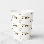 Backhoe-Bauwagen Pappbecher (Rechts)