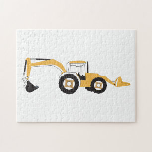 Backhoe-Bauwagen Puzzle