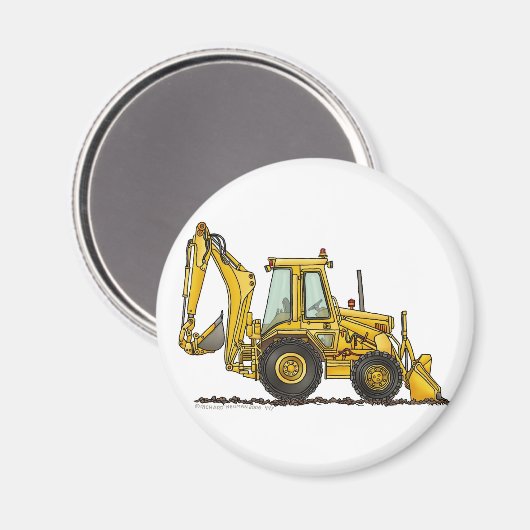 Backhoe Digger Loader Baumagnete Magnet (Vorderseite/Rückseite)