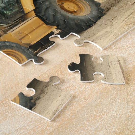 Backhoe Digger Traktor Puzzle (Seite)