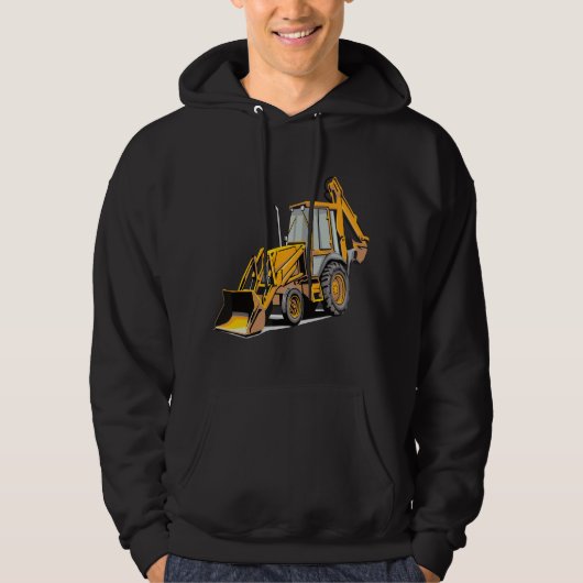 Backhoe Excavator Construction Operator Heavy Equi Hoodie (Vorderseite)