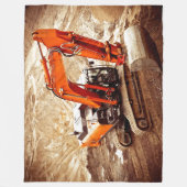 BACKHOE FLEECEDECKE (Vorderseite)