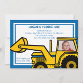 Backhoe Fun/Foto Einladung (Vorderseite)