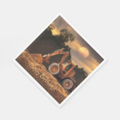 Backhoe Happy Birthday Serviette (Ecke)