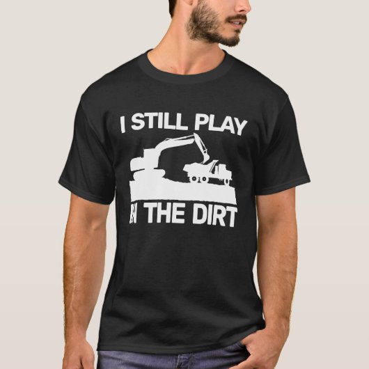 backhoe heavy work for men construction equipment T-Shirt (Vorderseite)
