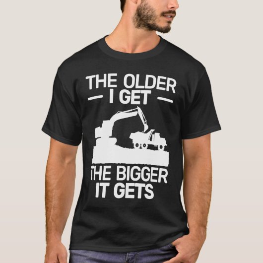 backhoe heavy work  for men heavy equipment operat T-Shirt (Vorderseite)
