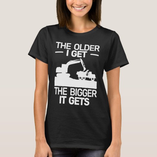 backhoe heavy work  for men heavy equipment operat T-Shirt (Vorderseite)