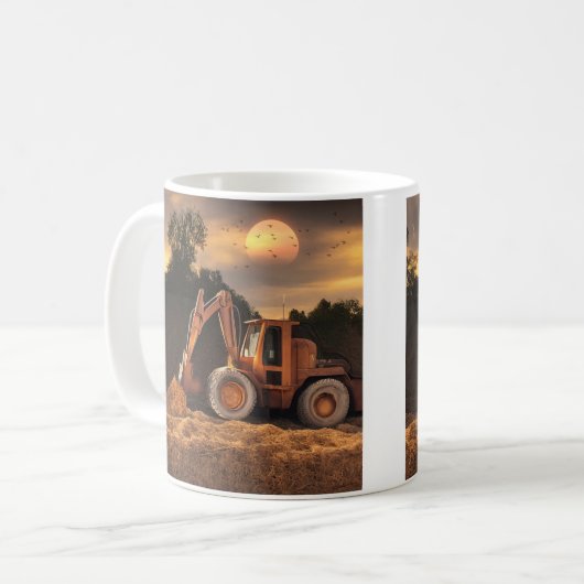 Backhoe Kaffeetasse (Vorderseite Links)