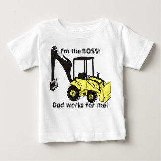 backhoe_loader, ich bin die BOSS!, Vater arbeitet Baby T-shirt