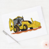 Backhoe Loader Rechteckiger Aufkleber (Umschlag)
