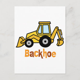 Backhoe Postkarte