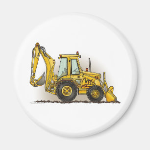 Backhoe Round Magnet