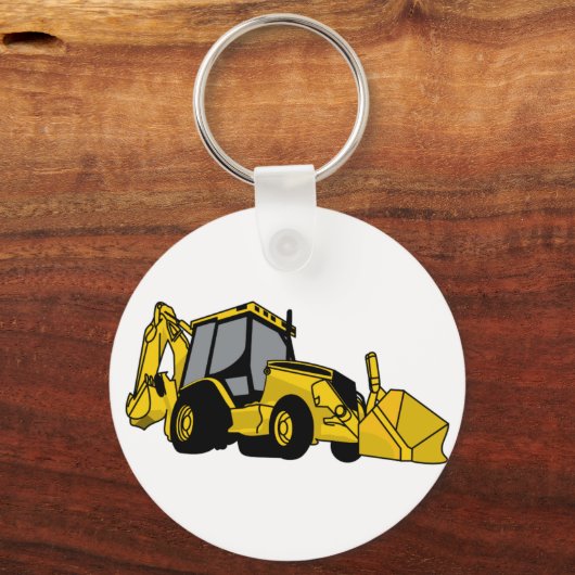 Backhoe Schlüsselanhänger (Vorderseite)