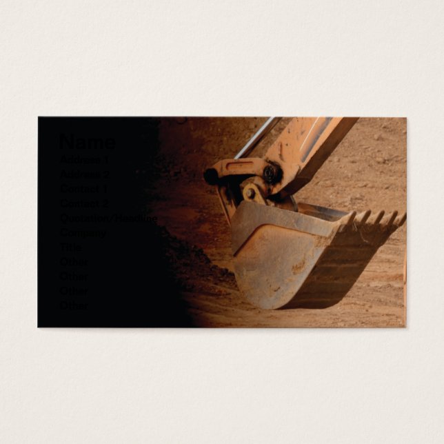 Backhoe-Teil der Bauausrüstung (Vorderseite)