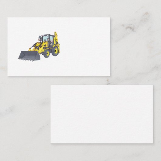BACKHOE VISITENKARTE (Vorne/Hinten)