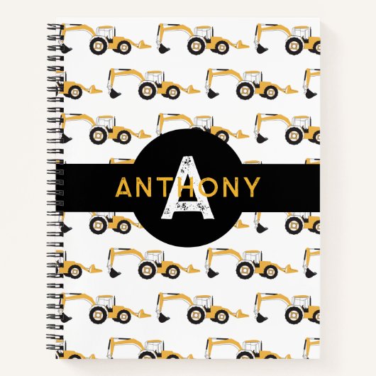 Backhofsbaukikidmonogramm Notizblock (Vorderseite)