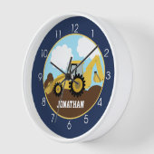 Backhop Bau Navy Blue Boys Kindermauer Uhr (Winkel)