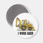 Backhop Round Magnet I harte Arbeit (Vorderseite/Rückseite)