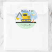 Backhop Vielen Dank, Drive by Birthday, Dusche Runder Aufkleber (Tasche)