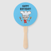 Backing Koch Kind Birthday Party bevorzugen Brauch Fächer (Vorderseite)