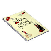 Backing Lady Bug Notebook Notizblock (Rechte Seite)