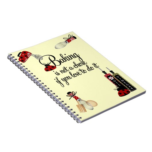 Backing Lady Bug Notebook Notizblock (Rechte Seite)
