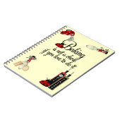 Backing Lady Bug Notebook Notizblock (Linke Seite)