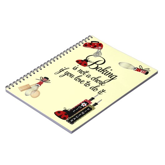 Backing Lady Bug Notebook Notizblock (Linke Seite)