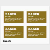 Backing Lover Funny Definition Aufkleber (Blatt)