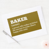 Backing Lover Funny Definition Aufkleber (Umschlag)