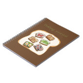 Backjournal für Rezepte und Backnotizen Notizblock (Linke Seite)