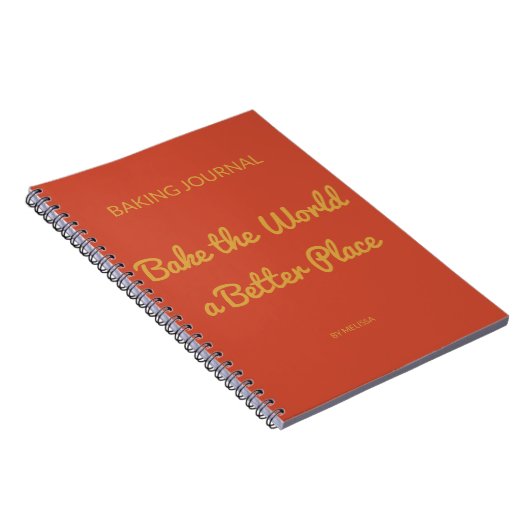 Backjournal Terracotta & Mustard Yellow Notizblock (Rechte Seite)