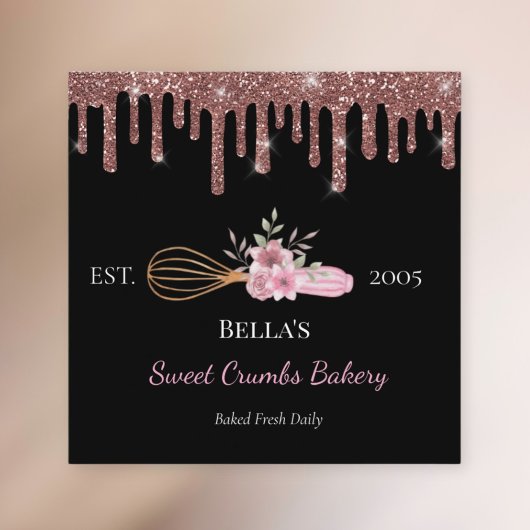 Backkarten-Whisk-Karte Quadratische Visitenkarte