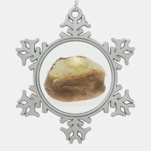 Backkartoffel Schneeflocken Zinn-Ornament