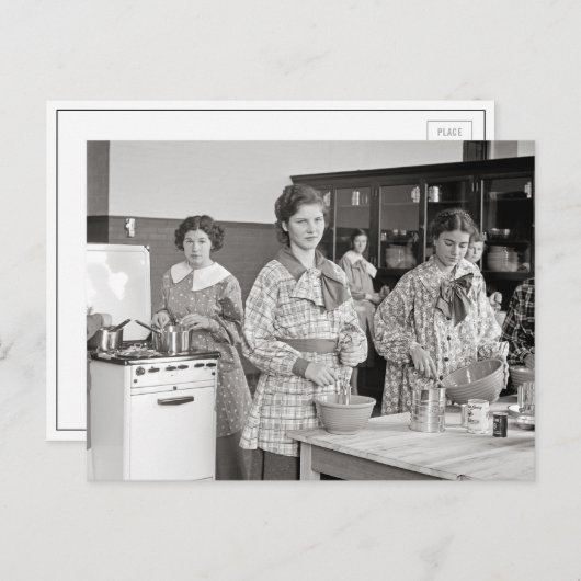 Backklasse, 1935 postkarte (Vorne/Hinten)