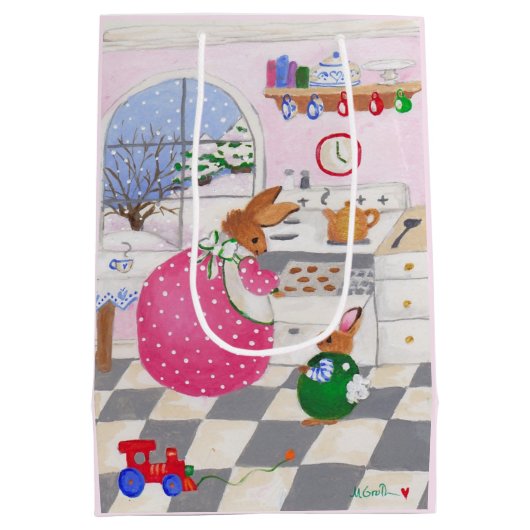 Backkochbeutel Bunnies Mittlere Geschenktüte (Rückseite)