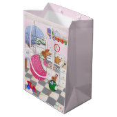 Backkochbeutel Bunnies Mittlere Geschenktüte (Rückseite Schrägansicht)