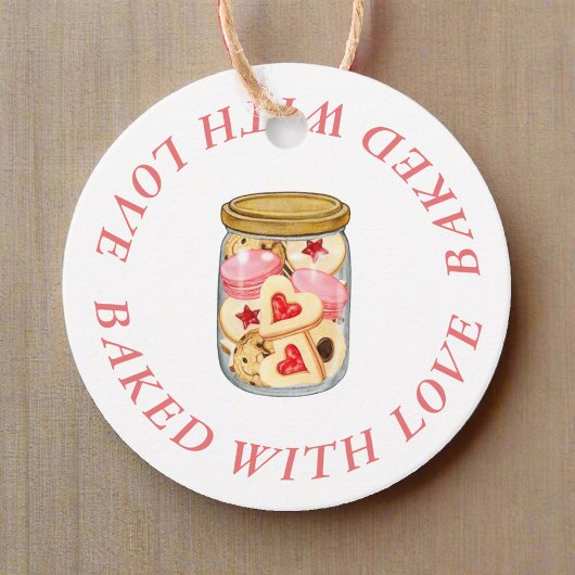 Backkochthemas aus eigener Liebe Geschenkanhänger