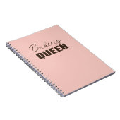 Backkönigin - Backliebhaber Notizblock (Rechte Seite)