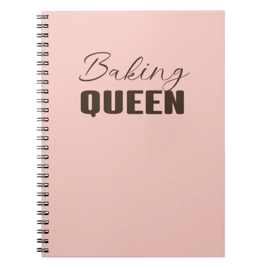 Backkönigin - Backliebhaber Notizblock (Vorderseite)