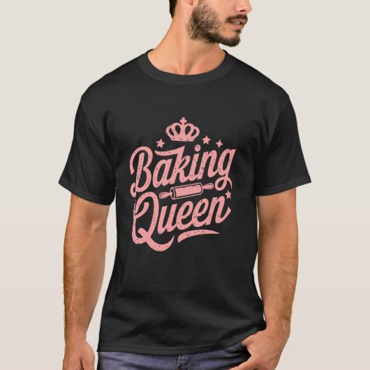 Backkönigin, Geschenke für backende Frauen Mutter, T-Shirt (Vorderseite)