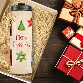 Backkost 4 Foto Collage Korallen Weihnachten Thermosbecher