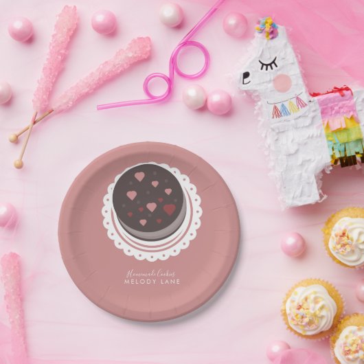 Backkost, hausgemachte Waren Biskuits Pappteller (Party)