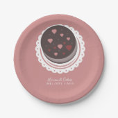 Backkost, hausgemachte Waren Biskuits Pappteller (Vorderseite)