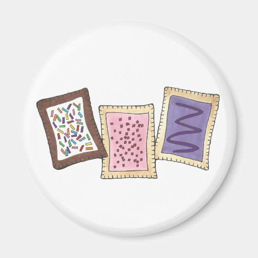 Backküche Frühstück Toaster Konditorei Gebäck Magnet (Vorne)