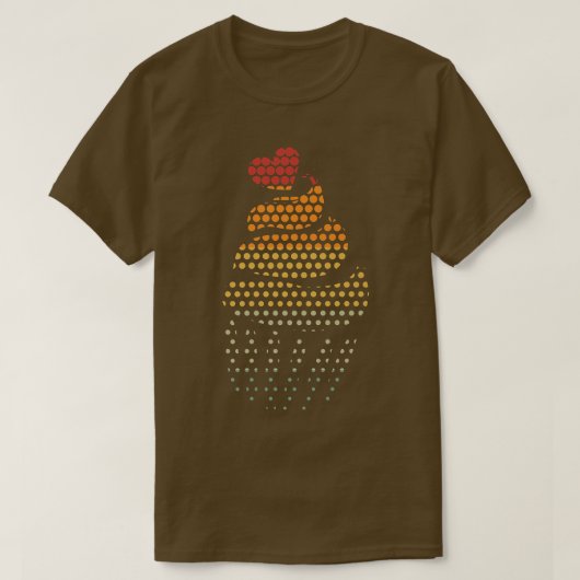 Backkuchen Backbäckerei Retro-Kuchen T-Shirt (Design vorne)