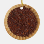 Backkuchen-Cookie Keramik Ornament (Vorne)
