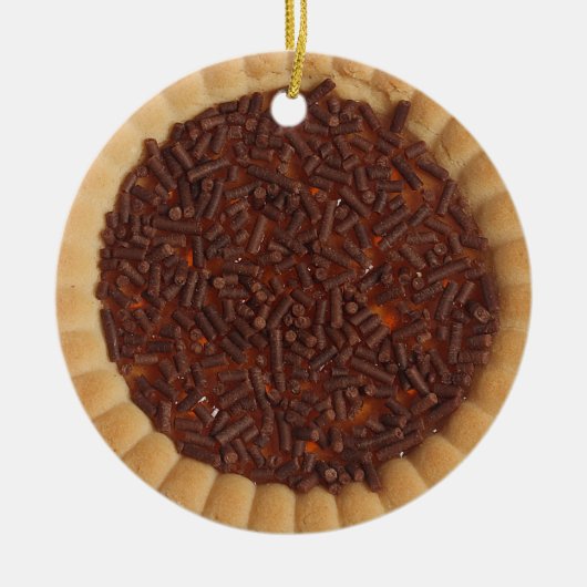 Backkuchen-Cookie Keramik Ornament (Vorne)