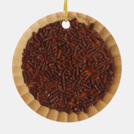 Backkuchen-Cookie Keramik Ornament (Hinten)